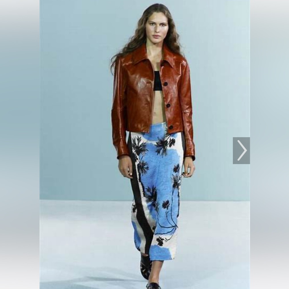 ZARA PRINTED PENCIL SKIRT ZW COLLECTION